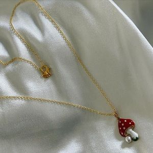 Mushroom necklace